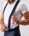 CASTELLI Cyklistické nohavice dlhé s trakmi - SORPASSO ROS - modrá