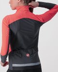 CASTELLI Cyklistická vetruodolná bunda - BETA ROS W - ružová