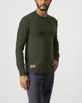 CASTELLI Cyklistické tričko s dlhým rukávom - MERINO LS TEE - zelená