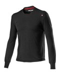 CASTELLI Cyklistické tričko s dlhým rukávom - MERINO LS TEE - čierna