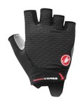 CASTELLI Cyklistické rukavice krátkoprsté - ROSSO CORSA 2 W - čierna