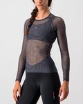 CASTELLI Cyklistické tričko s dlhým rukávom - MIRACOLO W - šedá