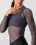 CASTELLI Cyklistické tričko s dlhým rukávom - MIRACOLO W - šedá
