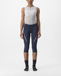 CASTELLI Cyklistické nohavice 3/4 bez trakov - VELOCISSIMA 3 - modrá