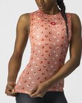 CASTELLI Cyklistické tričko bez rukávov - PRO MESH W - ružová