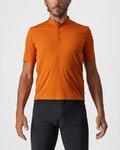 CASTELLI Cyklistické tričko s krátkym rukávom - TECH 2 POLO - oranžová