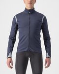 CASTELLI Cyklistická zateplená bunda - ALPHA ULTIMATE INSULATED - modrá