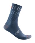 CASTELLI Cyklistické ponožky klasické - MID WINTER 18 - modrá
