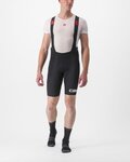 CASTELLI Cyklistické nohavice krátke s trakmi - PREMIO BLACK LTD EDITION - čierna/biela