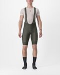 CASTELLI Cyklistické nohavice krátke s trakmi - UNLIMITED CARGO - zelená