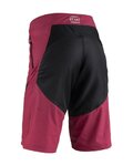 KENNY Cyklistické nohavice krátke bez trakov - FACTORY - bordová