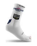 CASTELLI Cyklistické ponožky klasické - QUICKSTEP ROSSO CORSA PRO 15 - biela