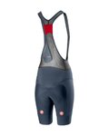 CASTELLI Cyklistické nohavice krátke s trakmi - FREE AERO 4 W - modrá