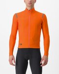 CASTELLI Cyklistický dres s dlhým rukávom zimný - TUTTO NANO RoS - oranžová