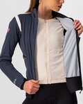 CASTELLI Cyklistická zateplená bunda - ALPHA ROS 2 W - modrá