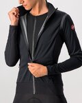 CASTELLI Cyklistická zateplená bunda - ALPHA ROS 2 W LIGHT - čierna