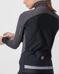 CASTELLI Cyklistická vetruodolná bunda - BETA ROS W - šedá