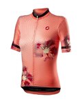 CASTELLI Cyklistický dres s krátkym rukávom - PRIMAVERA - oranžová