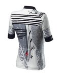 CASTELLI Cyklistický dres s krátkym rukávom - ASTRATTA - biela/čierna