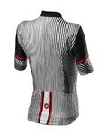CASTELLI Cyklistický dres s krátkym rukávom -  ILLUSIONE - čierna/biela