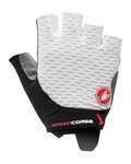 CASTELLI Cyklistické rukavice krátkoprsté - ROSSO CORSA 2 W - biela