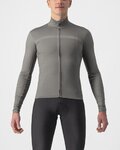 CASTELLI Cyklistický dres s dlhým rukávom zimný - PRO THERMAL LS - šedá