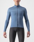 CASTELLI Cyklistický dres s dlhým rukávom zimný - PRO THERMAL LS - modrá