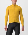 CASTELLI Cyklistický dres s dlhým rukávom zimný - PRO THERMAL LS - žltá