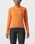 CASTELLI Cyklistický dres s dlhým rukávom zimný - SFIDA 2 W - oranžová