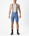 CASTELLI Cyklistické nohavice krátke s trakmi - FREE AERO RC - svetlo modrá
