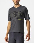 CASTELLI Cyklistický dres s krátkym rukávom - TRAIL TECH - šedá