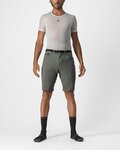 CASTELLI Cyklistické nohavice krátke bez trakov - UNLIMITED TRAIL BAGGY - zelená