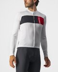 CASTELLI Cyklistický dres s dlhým rukávom letný - PROLOGO 7 - biela