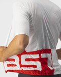 CASTELLI Cyklistický dres s krátkym rukávom - DOWNTOWN - biela/červená