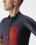 CASTELLI Cyklistický dres s krátkym rukávom - 13 SCREEN - modrá