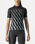 CASTELLI Cyklistický dres s krátkym rukávom - PENDIO - čierna/biela