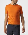 CASTELLI Cyklistické tričko s krátkym rukávom - TECH 2 TEE - oranžová