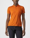 CASTELLI Cyklistické tričko s krátkym rukávom - TECH 2 POLO - oranžová