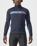 CASTELLI Cyklistická zateplená bunda - MORTIROLO 6S - modrá