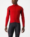 CASTELLI Cyklistická zateplená bunda - PERFETTO ROS 2 CONVERTIBLE - červená