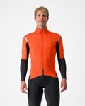 CASTELLI Cyklistický dres s dlhým rukávom zimný - GABBA ROS 2 - oranžová