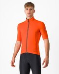 CASTELLI Cyklistický dres s krátkym rukávom - PERFETTO ROS 2 WIND - oranžová