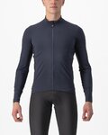 CASTELLI Cyklistický dres s dlhým rukávom zimný - FLIGHT LS AIR - modrá