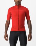 CASTELLI Cyklistický dres s krátkym rukávom - PRO THERMAL MID - červená