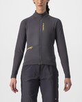 CASTELLI Cyklistický dres s dlhým rukávom zimný - UNLIMITED TRAIL W - šedá