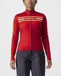 CASTELLI Cyklistický dres s dlhým rukávom letný - UNLIMITED W THERMAL - červená