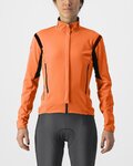 CASTELLI Cyklistická zateplená bunda - PERFETTO RoS 2 W - oranžová