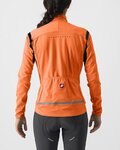 CASTELLI Cyklistická zateplená bunda - PERFETTO RoS 2 W - oranžová