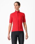 CASTELLI Cyklistický dres s krátkym rukávom - PERFETTO ROS 2 WIND W - červená