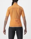 CASTELLI Cyklistický dres s krátkym rukávom - PERFETTO ROS 2 W WIND - oranžová